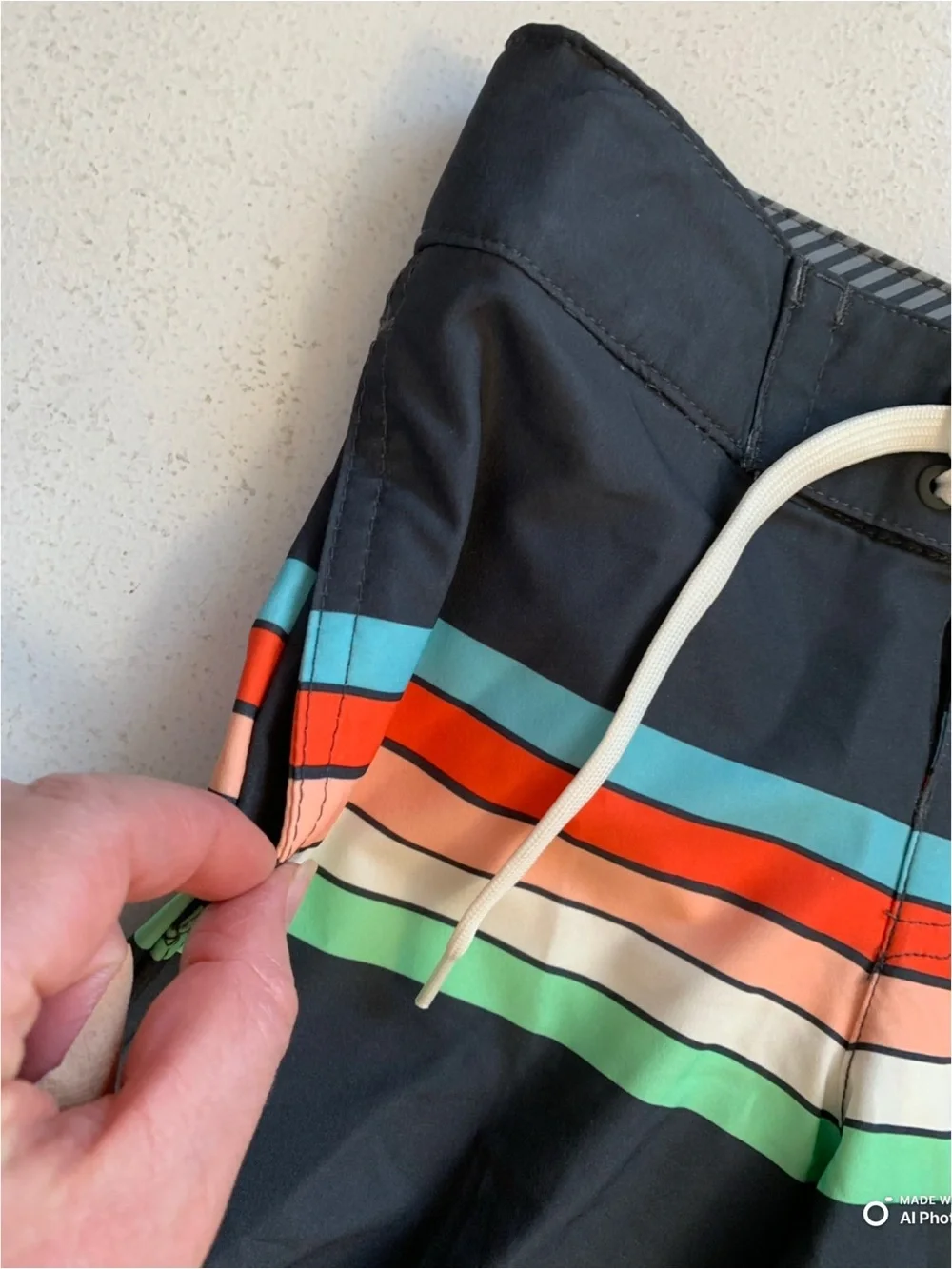 art class boys striped